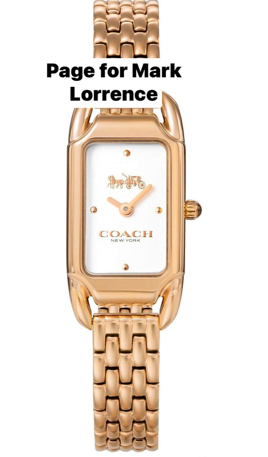 Coach tank watch